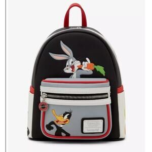Loungefly Looney Tunes Characters Color Block Mini Backpack NWT